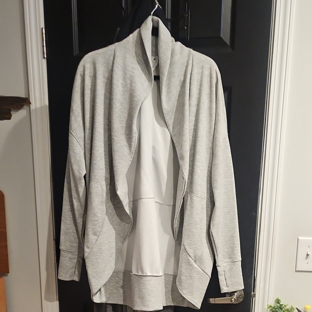 Yogalicious Scuba London Gray Cardigan